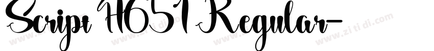Script H651 Regular字体转换